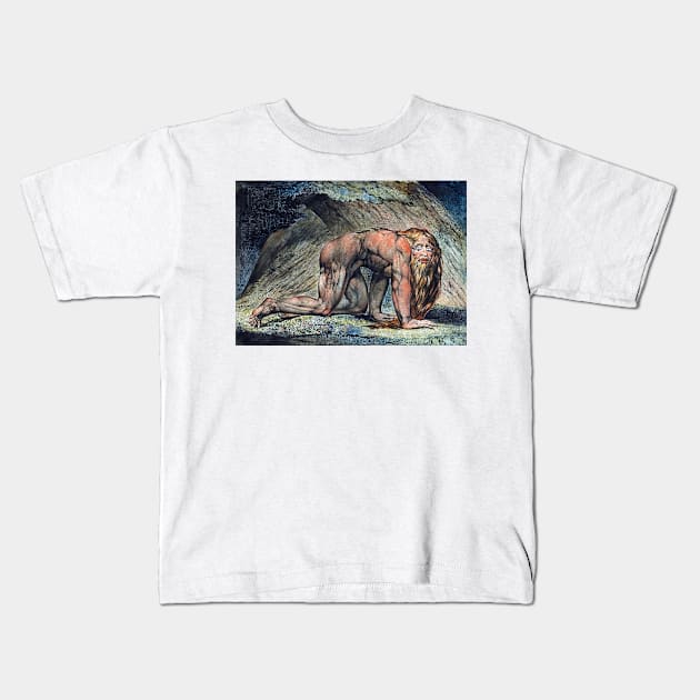 William Blake Nebuchadnezzar Kids T-Shirt by pdpress